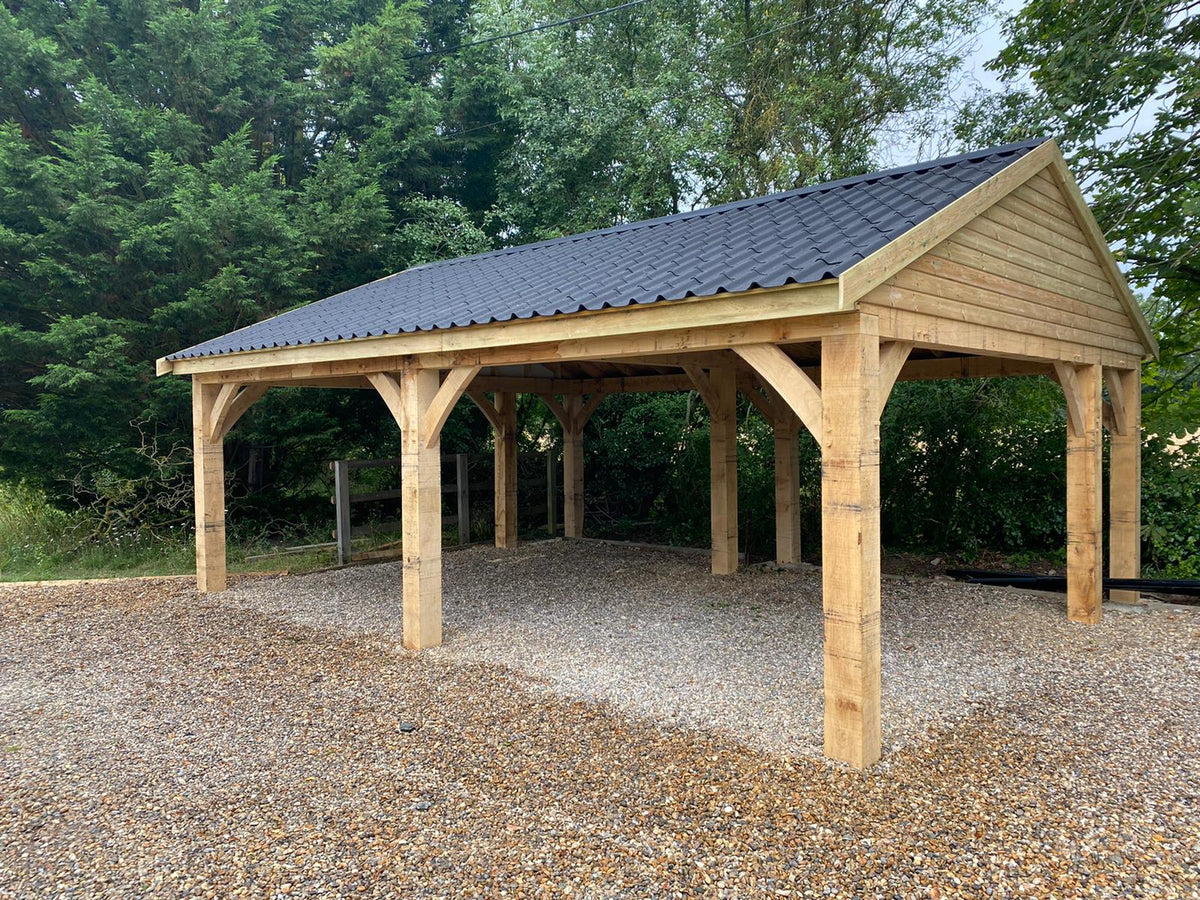2 Bay Oak Carport Kit