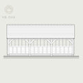 3 Bay Catslide With Gable Roof Oak Kit