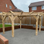 Diamond Corner Pergola