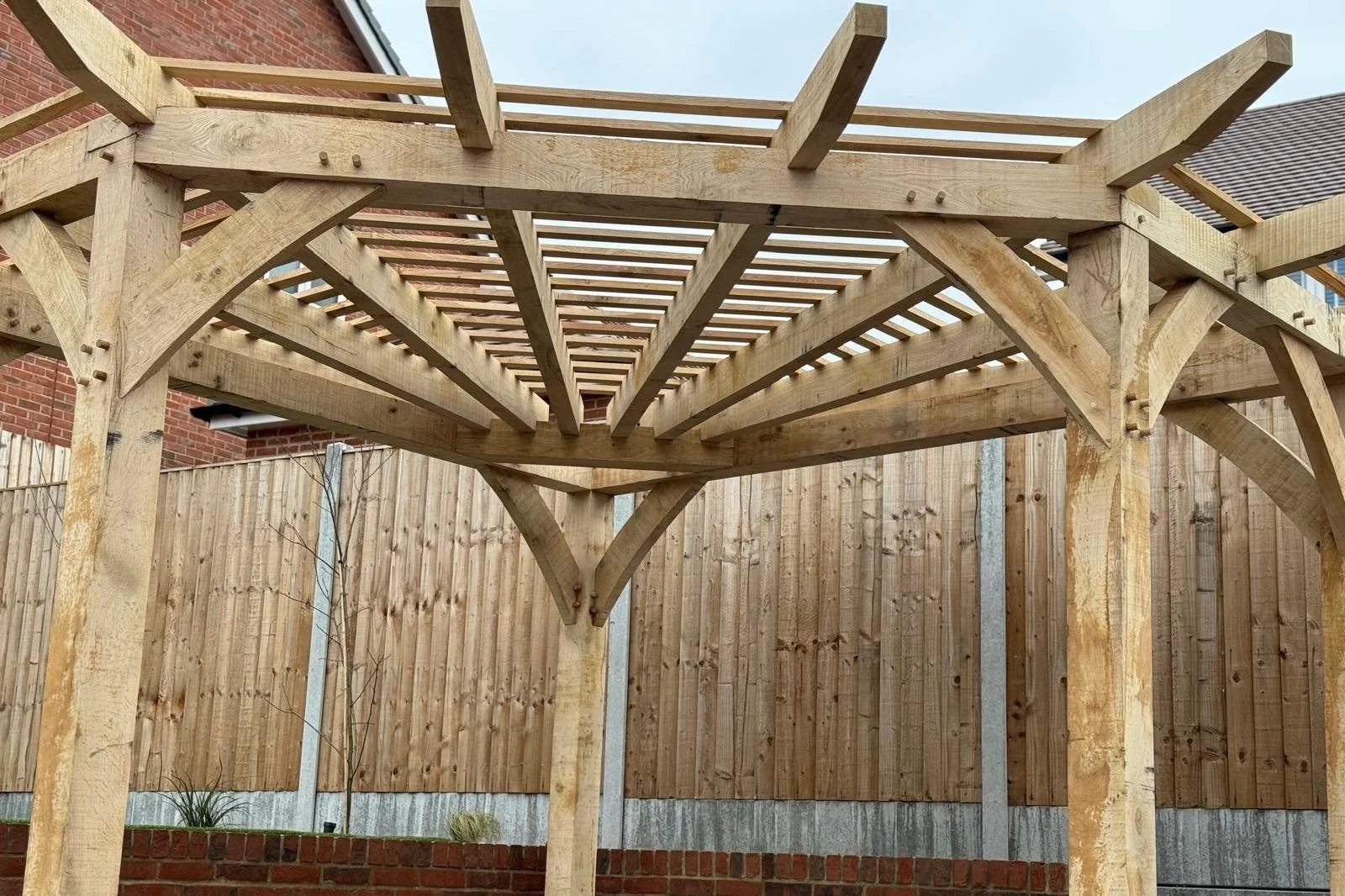 Diamond Corner Pergola